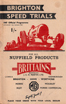 Programme cover of Brighton Speed Trials, 01/09/1947