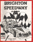 Programme cover of Brighton Speedway (CAN), 1982
