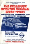 Programme cover of Brighton Speed Trials, 12/09/1987