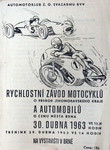 Programme cover of Brno Circuit, 30/04/1963
