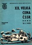 Programme cover of Brno Circuit, 19/07/1970