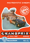 Programme cover of Brno Circuit, 14/06/1981