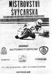 Programme cover of Brno Circuit, 12/08/1989