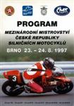 Programme cover of Brno Circuit, 24/08/1997