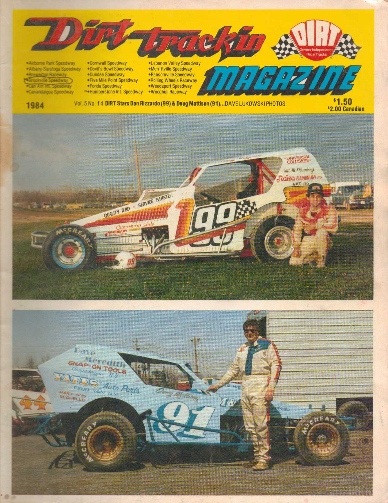Brockville Ontario Speedway The Motor Racing Programme Covers Project
