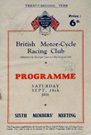 Programme cover of Brooklands (GBR), 19/09/1931