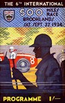 Programme cover of Brooklands (GBR), 22/09/1934