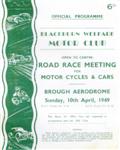 Programme cover of Brough Aerodrome, 10/04/1949