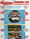 Programme cover of Bryar Motorsport Park, 20/07/1986