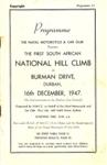 Burman Drive Hill Climb, 16/12/1947