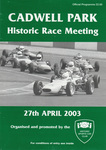 Programme cover of Cadwell Park Circuit, 27/04/2003