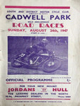 Programme cover of Cadwell Park Circuit, 24/08/1947