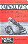 Programme cover of Cadwell Park Circuit, 19/04/1965