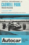 Programme cover of Cadwell Park Circuit, 01/10/1967