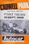 Programme cover of Cadwell Park Circuit, 15/09/1968