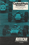 Programme cover of Cadwell Park Circuit, 17/05/1970
