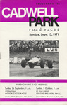 Programme cover of Cadwell Park Circuit, 12/09/1971