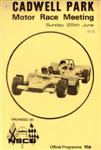 Programme cover of Cadwell Park Circuit, 25/06/1972