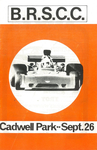 Programme cover of Cadwell Park Circuit, 26/09/1976