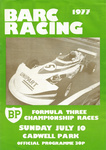 Programme cover of Cadwell Park Circuit, 10/07/1977