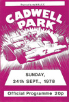 Programme cover of Cadwell Park Circuit, 24/09/1978