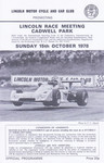 Programme cover of Cadwell Park Circuit, 15/10/1978