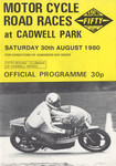 Programme cover of Cadwell Park Circuit, 30/08/1980