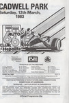 Programme cover of Cadwell Park Circuit, 12/03/1983