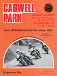 Programme cover of Cadwell Park Circuit, 29/08/1983