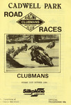 Programme cover of Cadwell Park Circuit, 21/10/1984