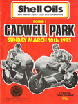 Programme cover of Cadwell Park Circuit, 10/03/1985