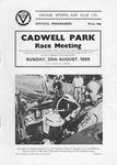 Programme cover of Cadwell Park Circuit, 25/08/1985