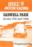 Programme cover of Cadwell Park Circuit, 13/04/1986