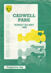 Programme cover of Cadwell Park Circuit, 02/05/1988