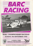 Programme cover of Cadwell Park Circuit, 09/09/1990