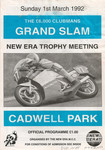 Programme cover of Cadwell Park Circuit, 01/03/1992