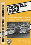 Programme cover of Cadwell Park Circuit, 09/08/1992