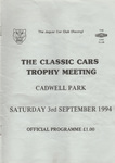 Programme cover of Cadwell Park Circuit, 03/09/1994
