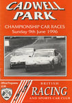 Programme cover of Cadwell Park Circuit, 09/06/1996