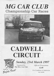 Programme cover of Cadwell Park Circuit, 23/03/1997
