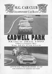 Programme cover of Cadwell Park Circuit, 28/03/1999