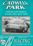 Programme cover of Cadwell Park Circuit, 25/04/1999