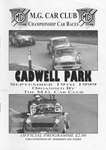 Programme cover of Cadwell Park Circuit, 19/09/1999