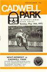 Programme cover of Cadwell Park Circuit, 14/05/1972