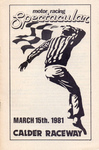 Programme cover of Calder Park Raceway, 15/03/1981