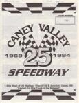 Programme cover of Caney Valley Speedway, 19/06/1994