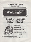 Programme cover of Carnaby Raceway, 21/05/1978