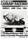 Programme cover of Carnaby Raceway, 22/06/1980