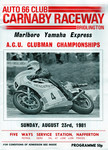 Programme cover of Carnaby Raceway, 23/08/1981