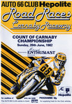 Programme cover of Carnaby Raceway, 20/06/1982